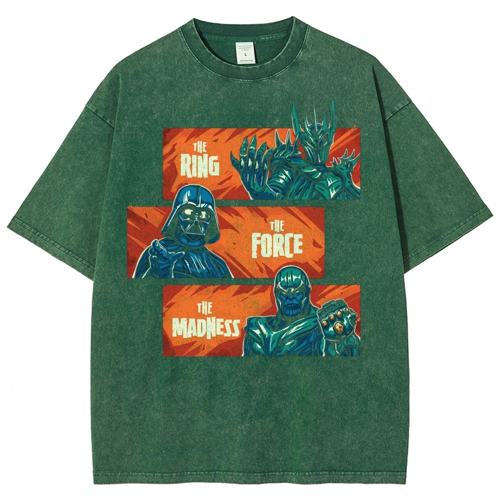 The Ring, The Force, The Madness Crossover Washed T-Shirt