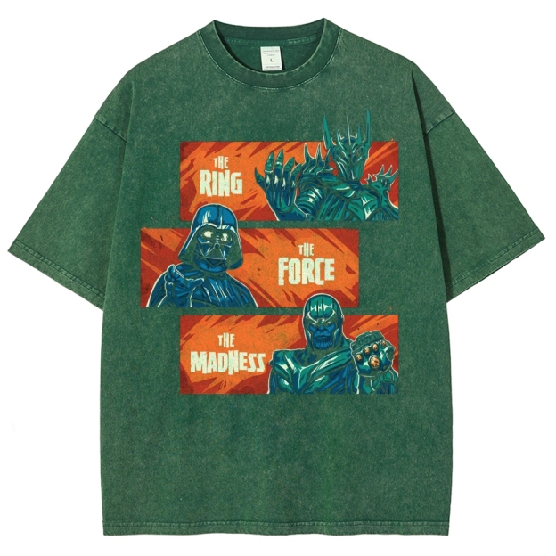 The Ring, The Force, The Madness Crossover Washed T-Shirt