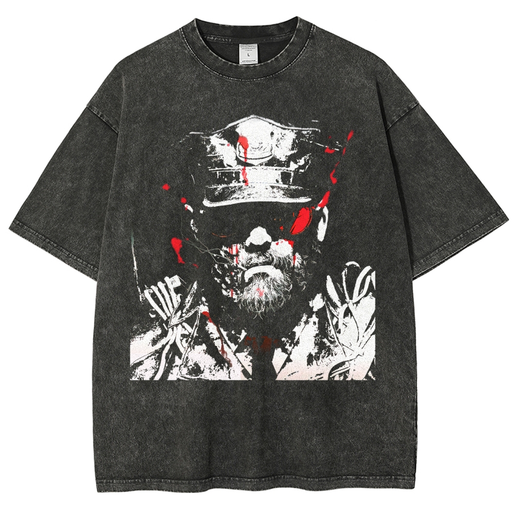 Retro and Vintage Style Washed T-Shirt 