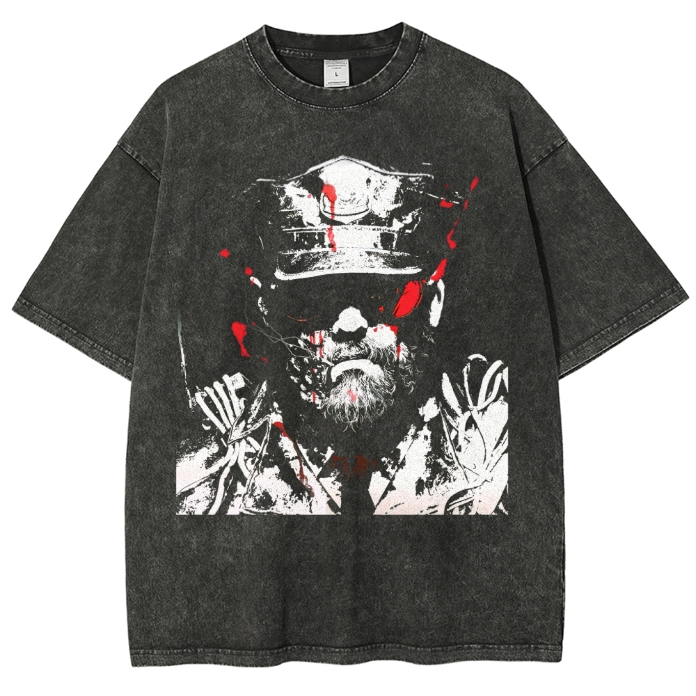 Retro and Vintage Style Washed T-Shirt 