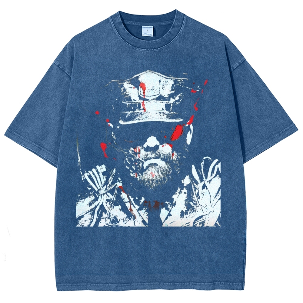 Retro and Vintage Style Washed T-Shirt