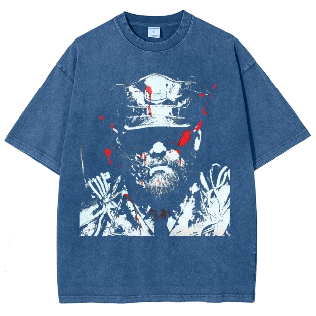 Retro and Vintage Style Washed T-Shirt 