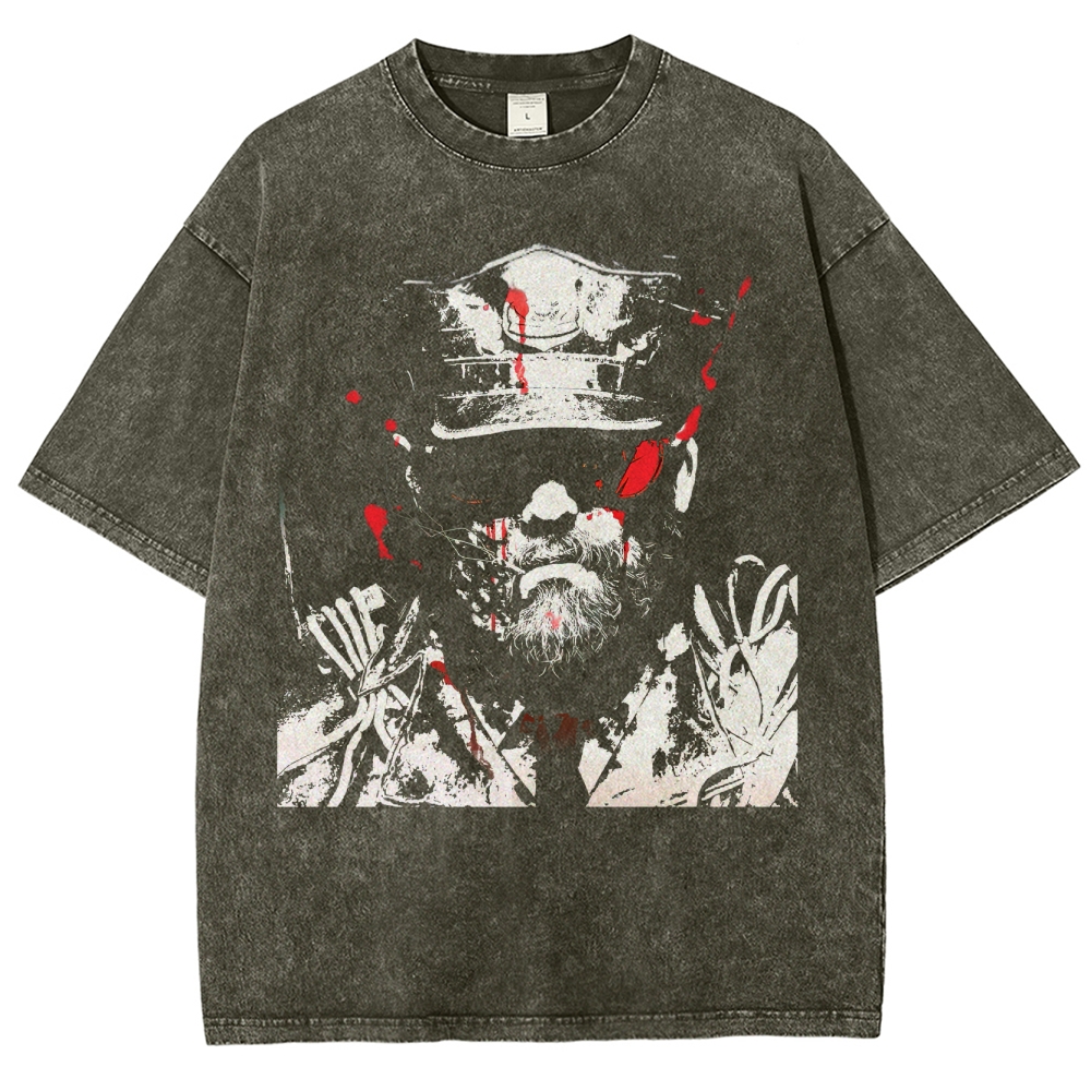 Retro and Vintage Style Washed T-Shirt 