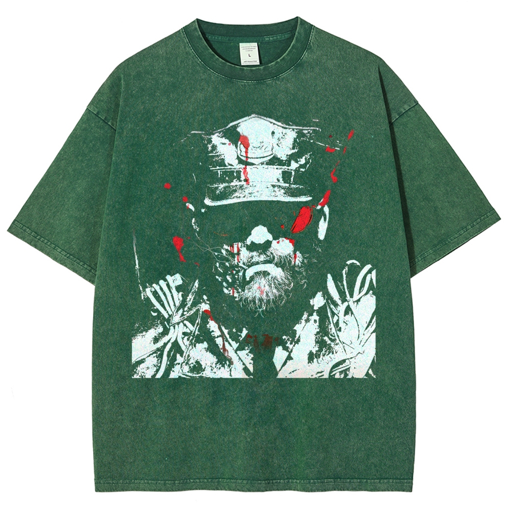 Retro and Vintage Style Washed T-Shirt 