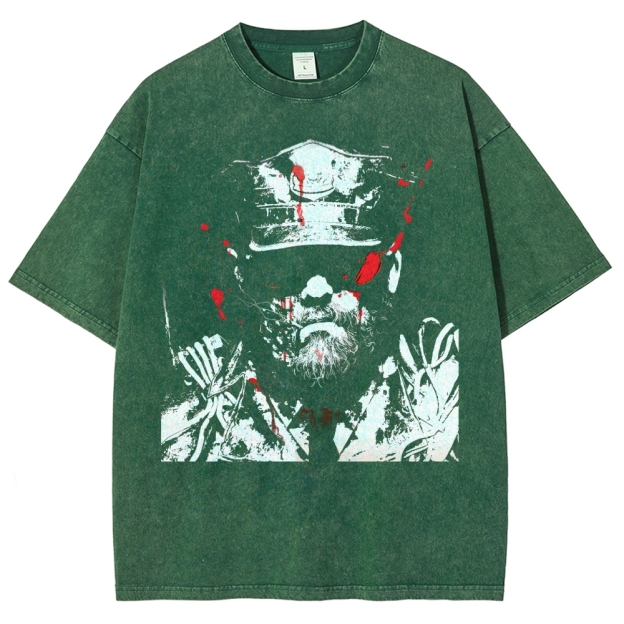 Retro and Vintage Style Washed T-Shirt 