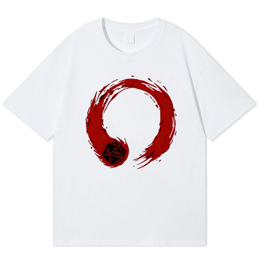 Zen Dice Retro Tabletop Gaming Cotton T-shirt