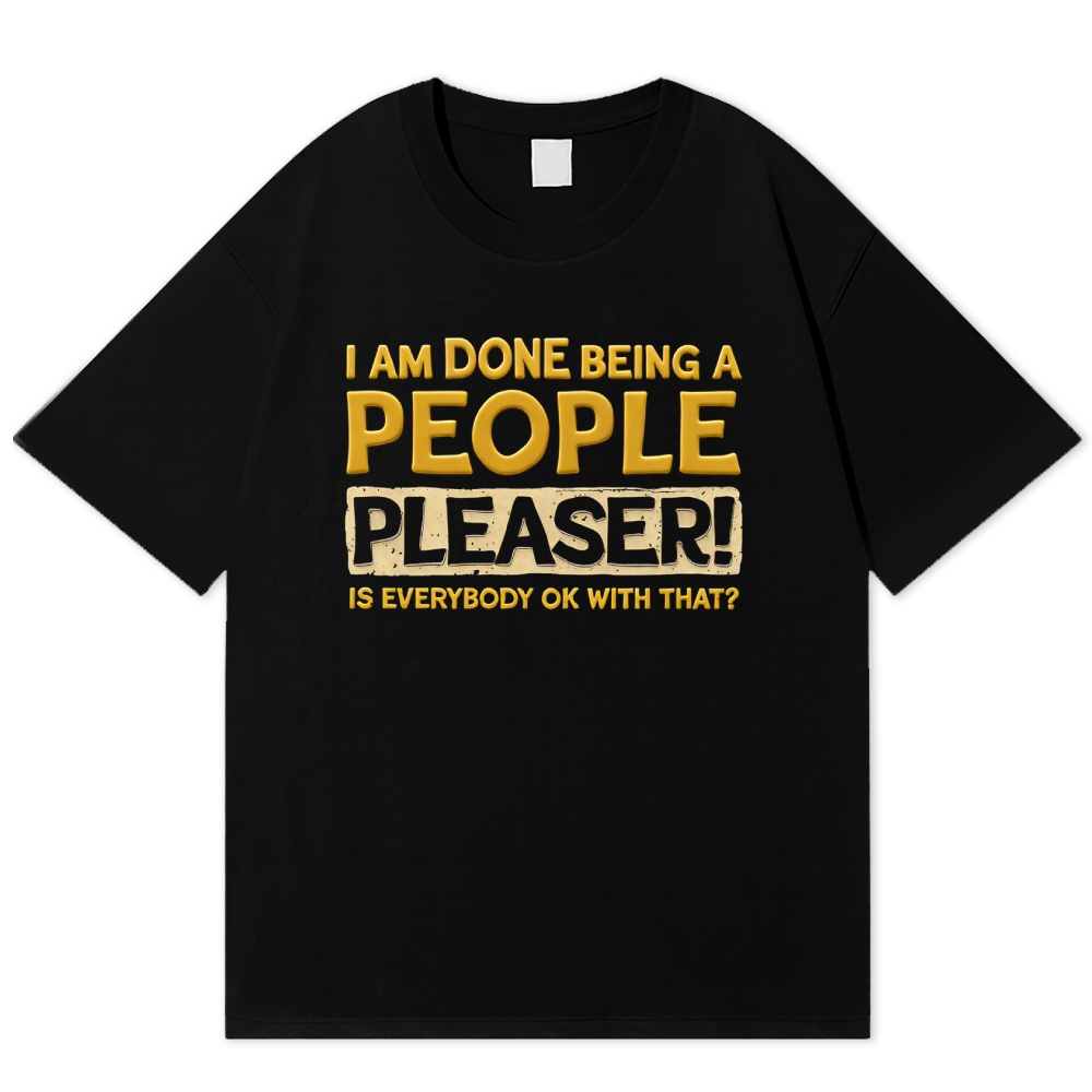 Barefoot Survivor Retro Block Cotton T-shirt