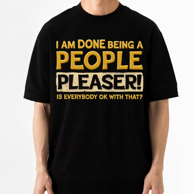 Barefoot Survivor Retro Block Cotton T-shirt