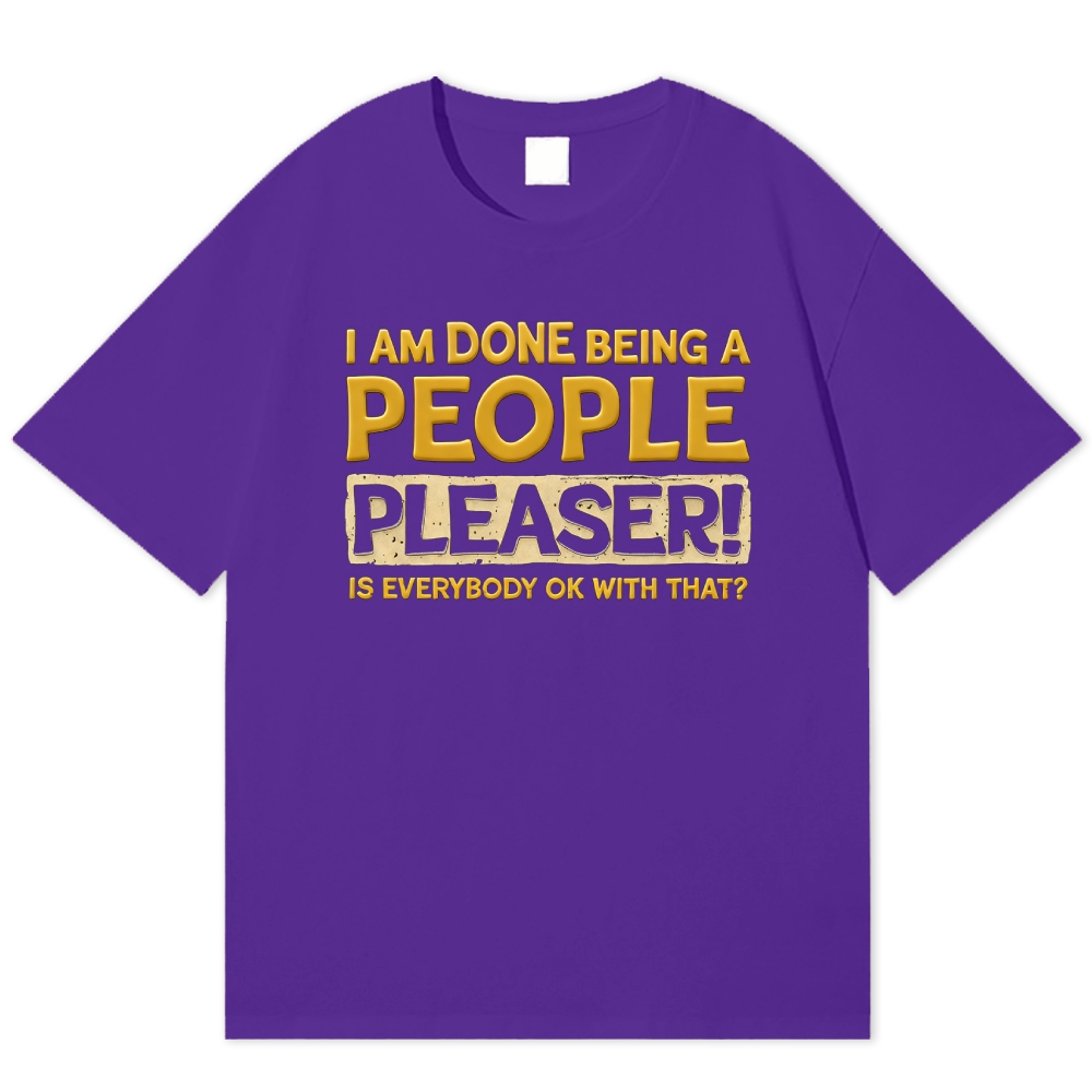 Barefoot Survivor Retro Block Cotton T-shirt