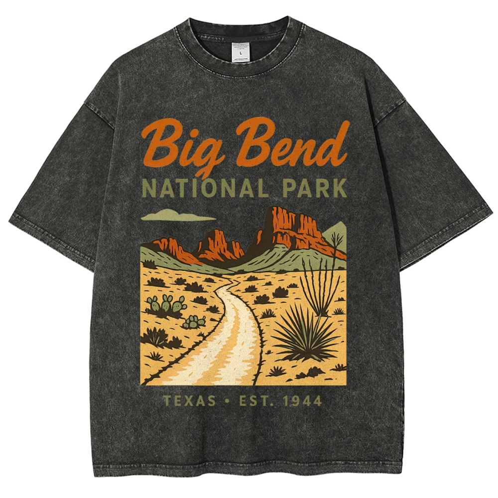 Big Bend National Park Retro Washed T-Shirt