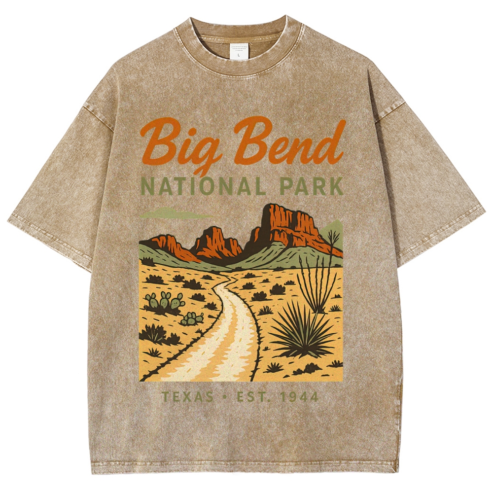 Big Bend National Park Retro Washed T-Shirt