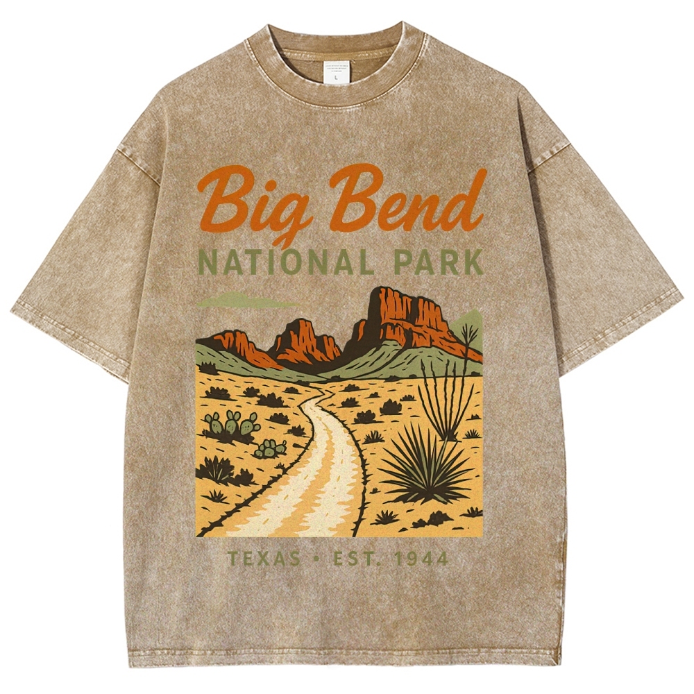 Big Bend National Park Retro Washed T-Shirt