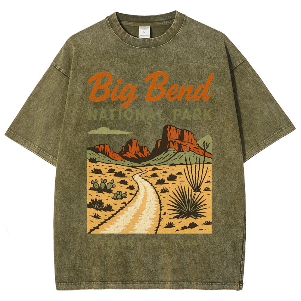 Big Bend National Park Retro Washed T-Shirt