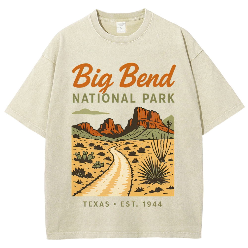 Big Bend National Park Retro Washed T-Shirt