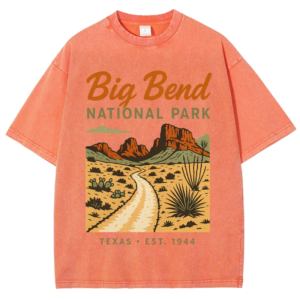 Big Bend National Park Retro Washed T-Shirt