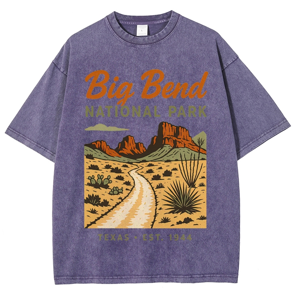 Big Bend National Park Retro Washed T-Shirt