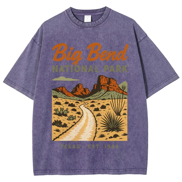Big Bend National Park Retro Washed T-Shirt