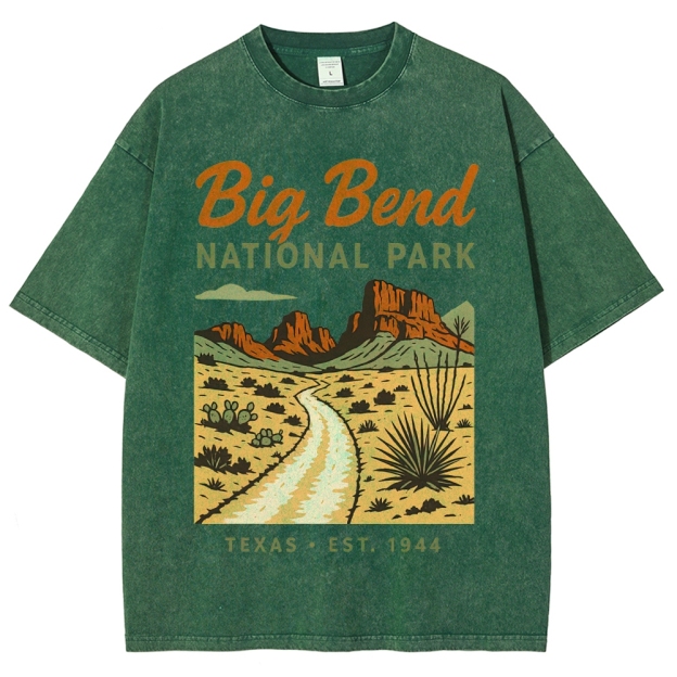 Big Bend National Park Retro Washed T-Shirt