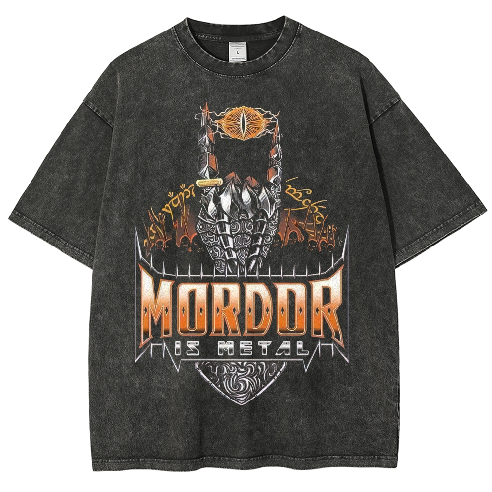 Mordor Is Metal Washed T-Shirt