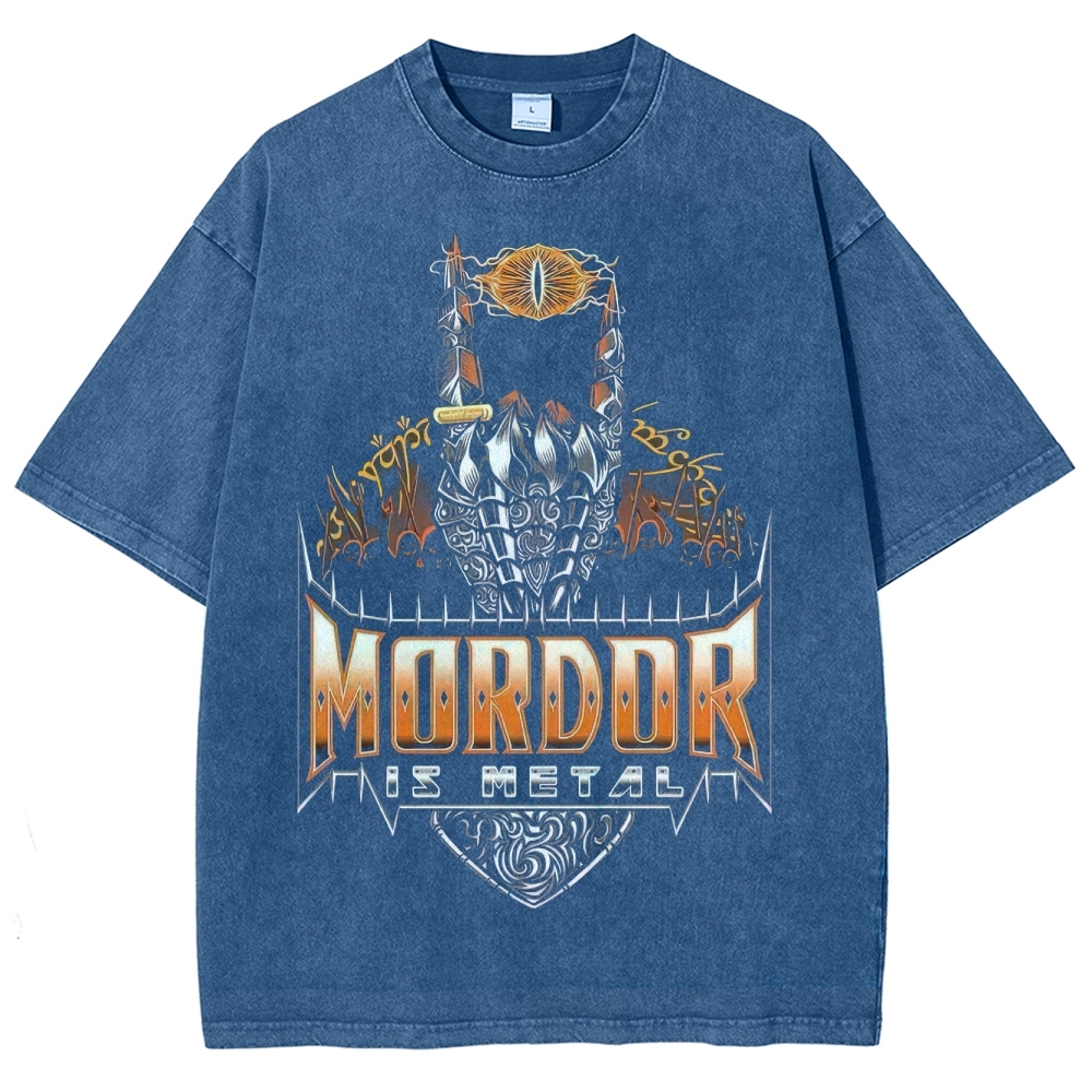 Mordor Is Metal Washed T-Shirt