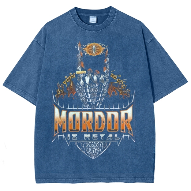 Mordor Is Metal Washed T-Shirt
