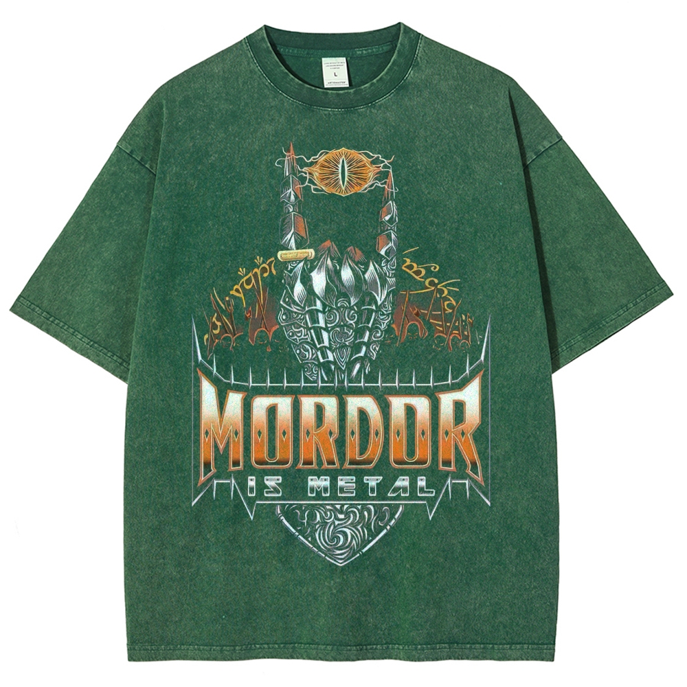Mordor Is Metal Washed T-Shirt