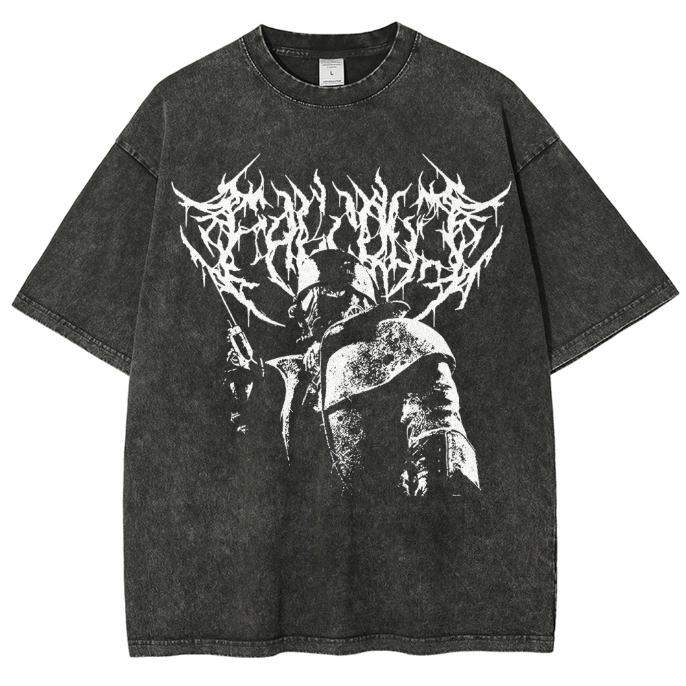 Wasteland Soldier & Dark Creed Washed T-Shirt 