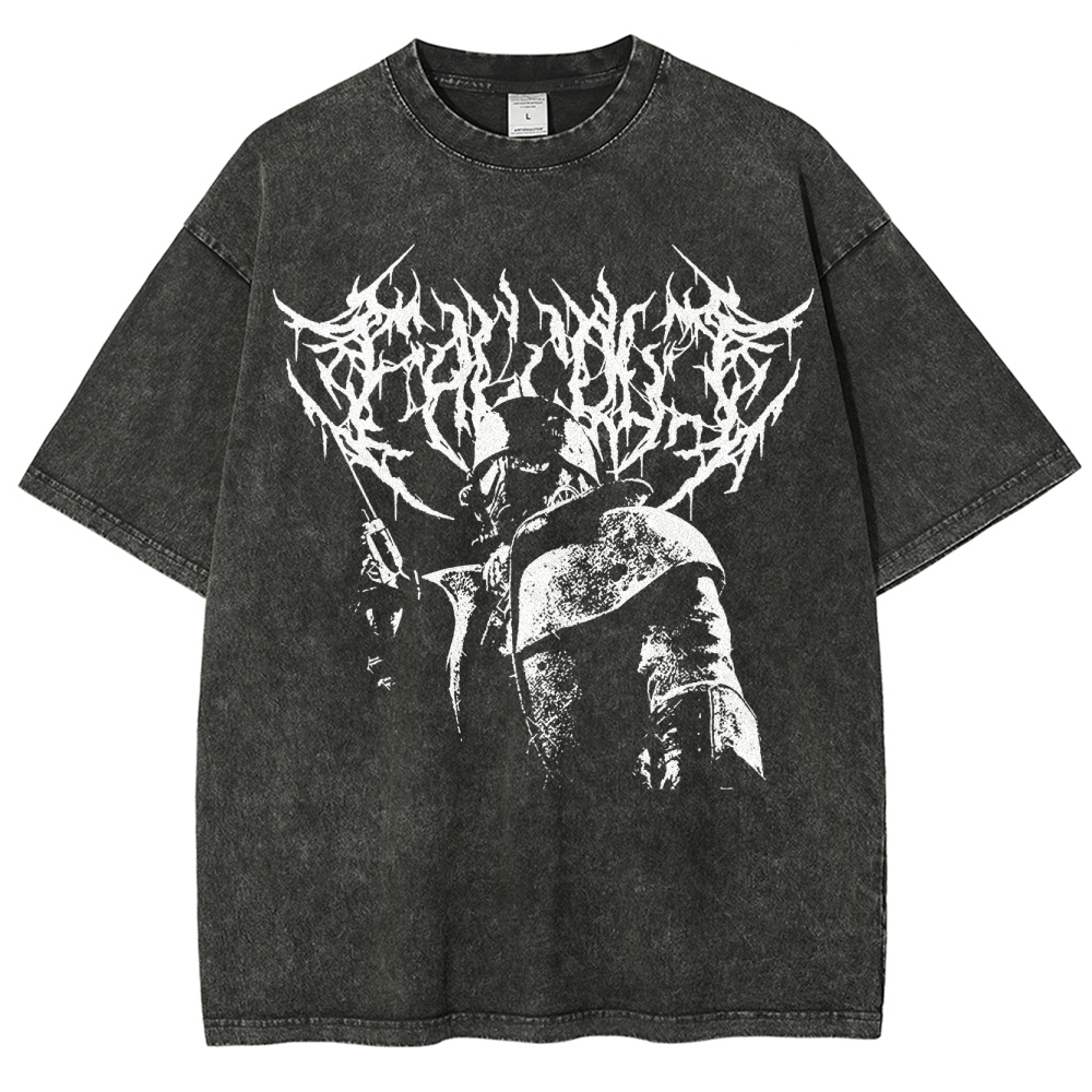 Wasteland Soldier & Dark Creed Washed T-Shirt 