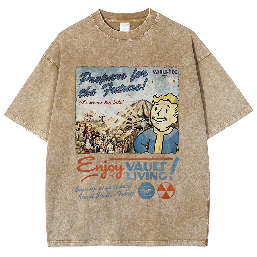 Vault-Tec Prepare for the Future Washed T-Shirt