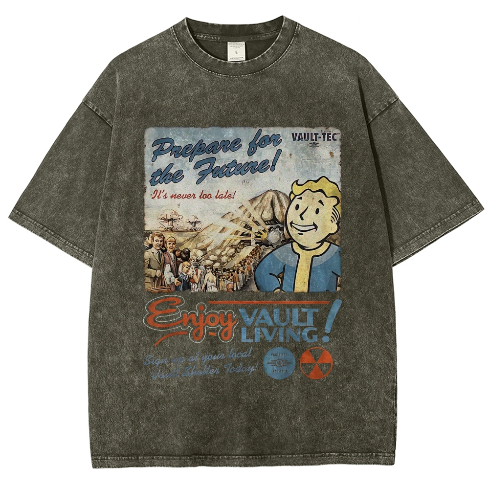 Vault-Tec Prepare for the Future Washed T-Shirt