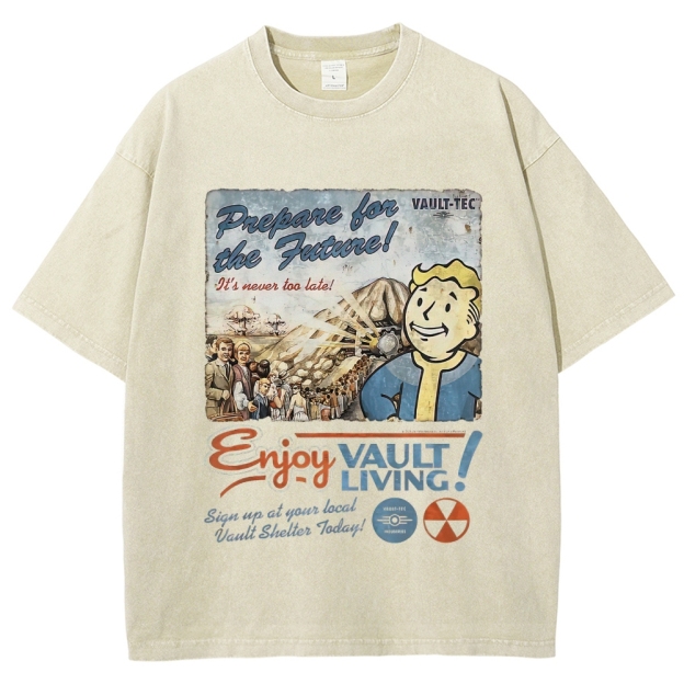 Vault-Tec Prepare for the Future Washed T-Shirt