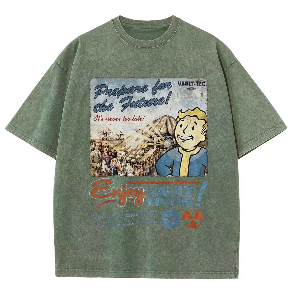 Vault-Tec Prepare for the Future Washed T-Shirt