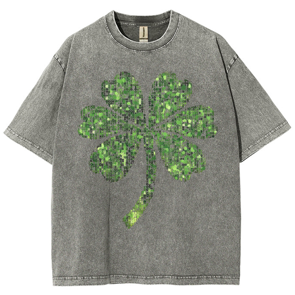 Digital Shamrock Washed T-Shirt