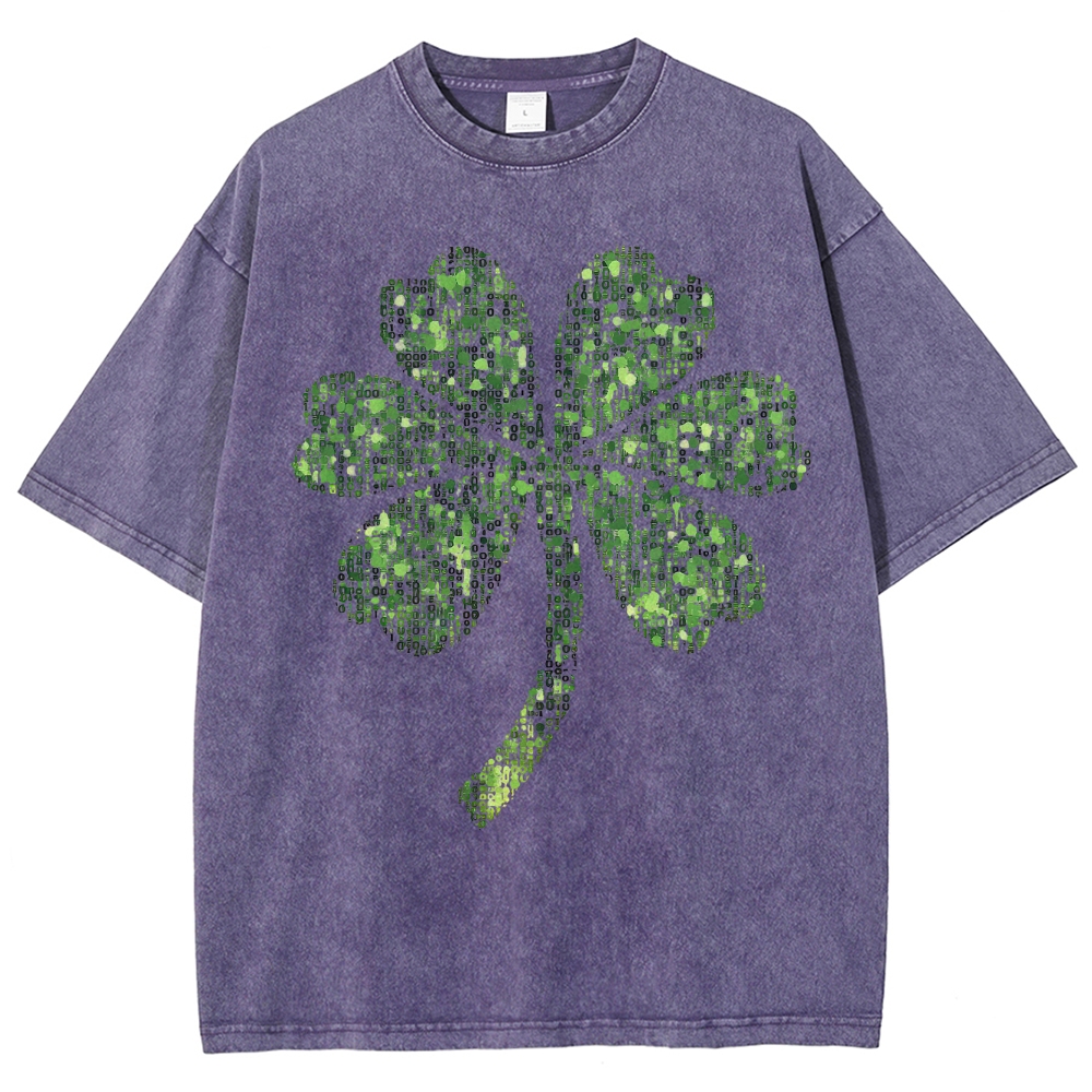 Digital Shamrock Washed T-Shirt