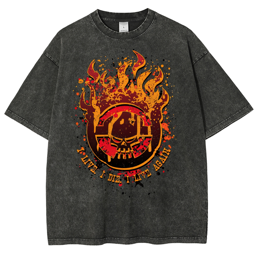 War Boys I Live I Die Washed T-Shirt
