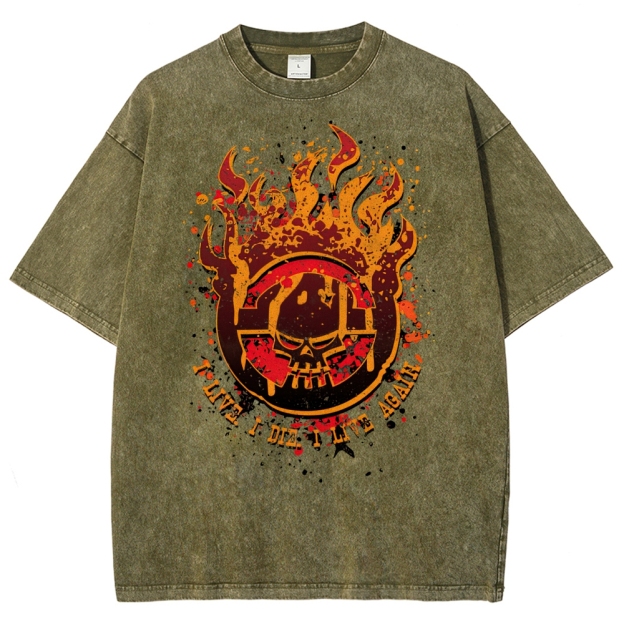 War Boys I Live I Die Washed T-Shirt