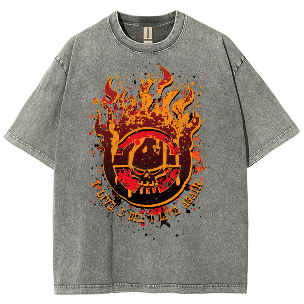 War Boys I Live I Die Washed T-Shirt
