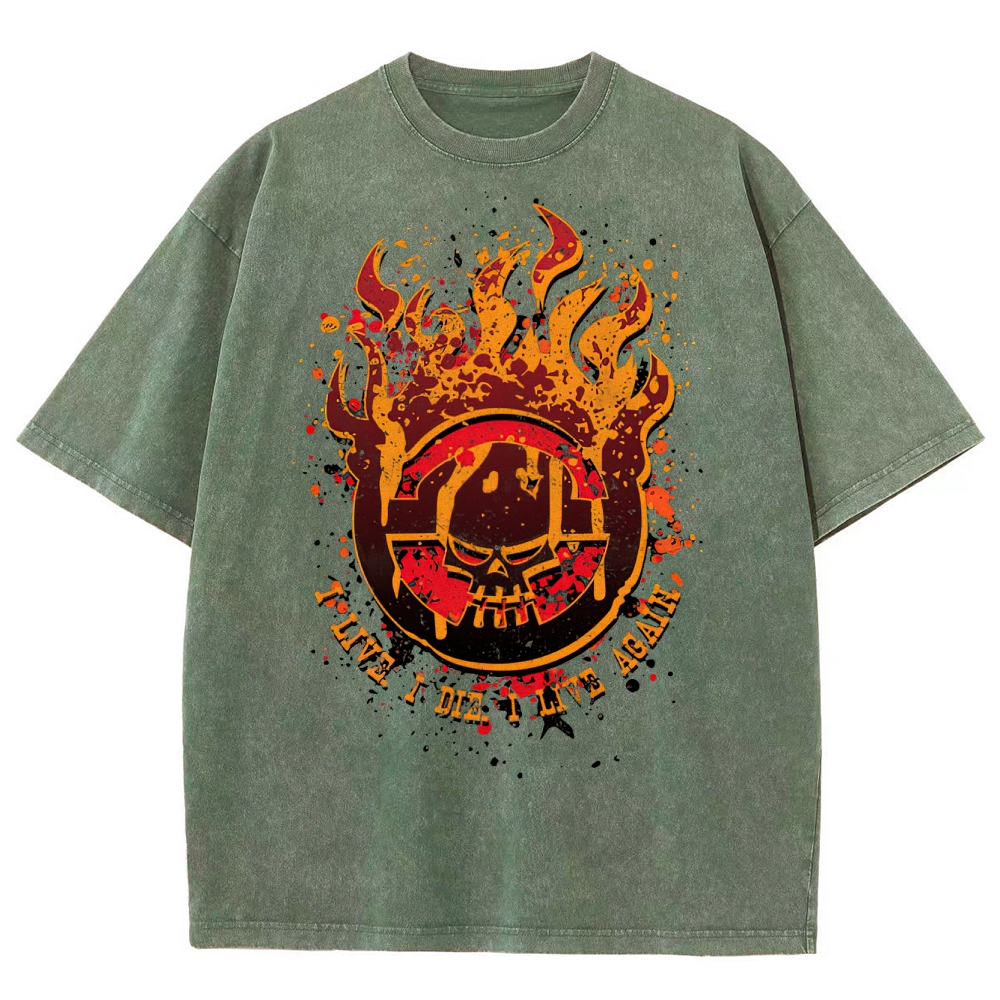 War Boys I Live I Die Washed T-Shirt