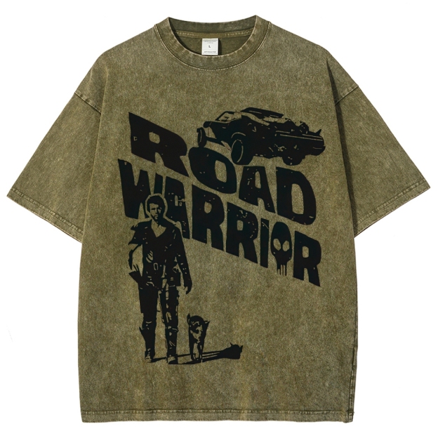 Road Warrior Silhouette Washed T-Shirt