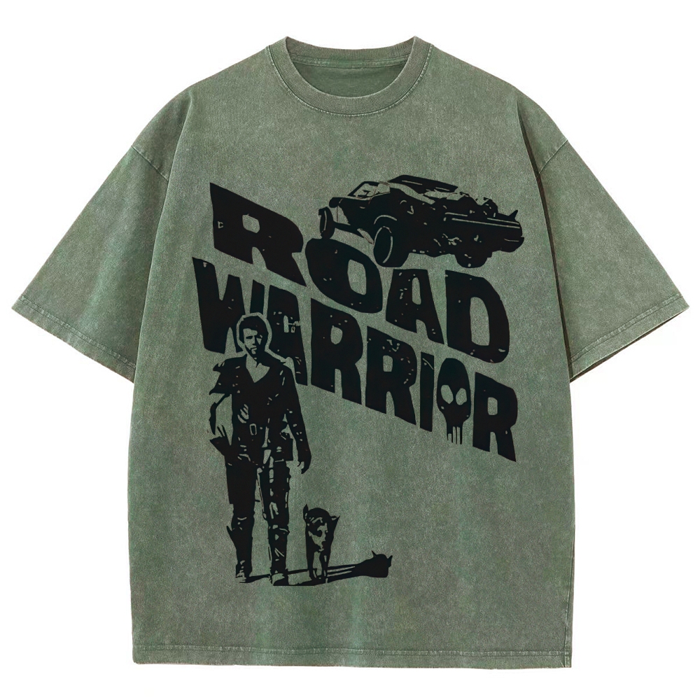 Road Warrior Silhouette Washed T-Shirt
