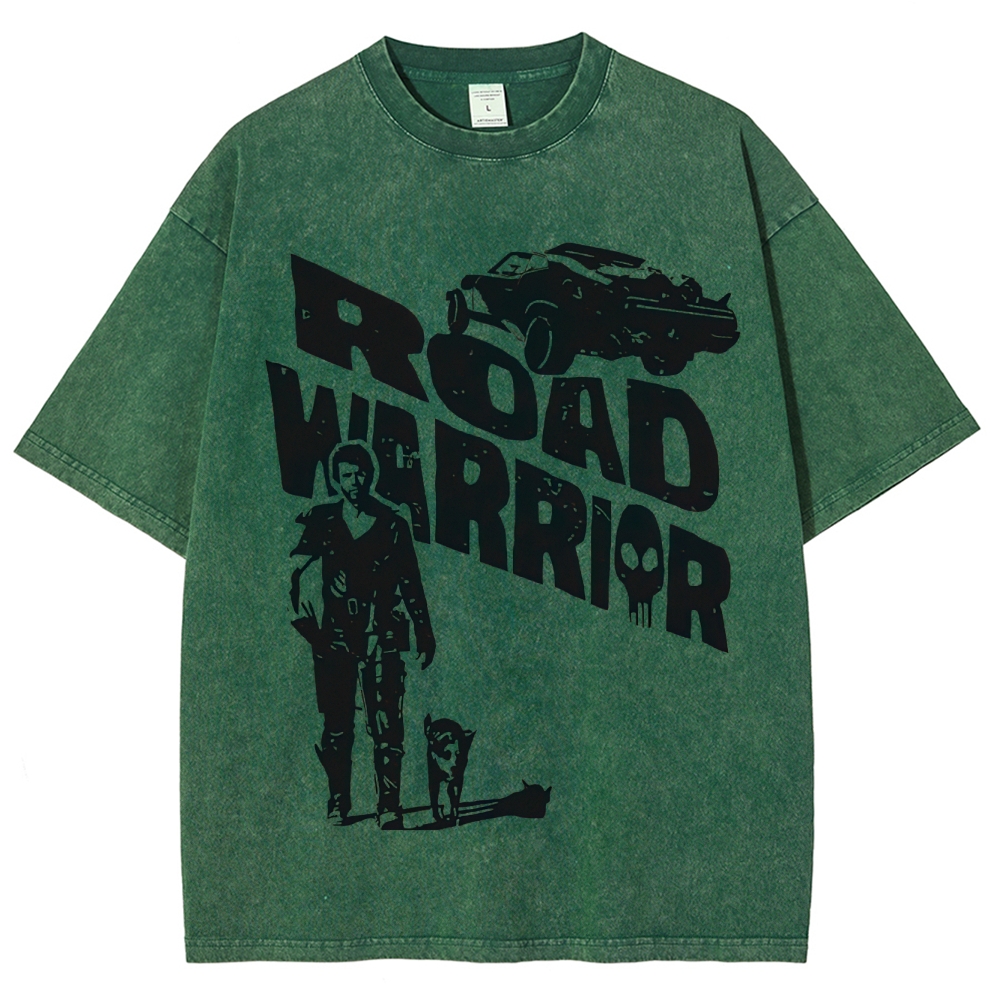 Road Warrior Silhouette Washed T-Shirt