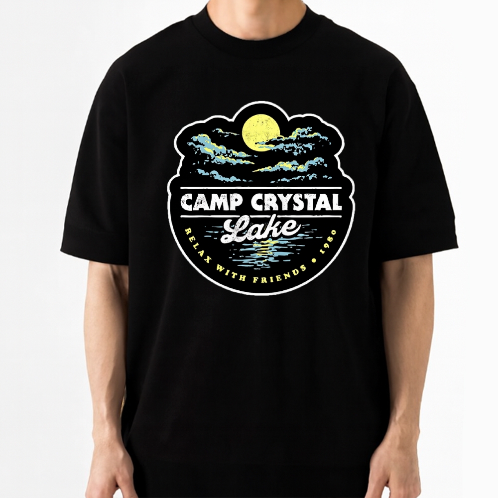 Vintage Camping Lake Camp Cotton T-shirt