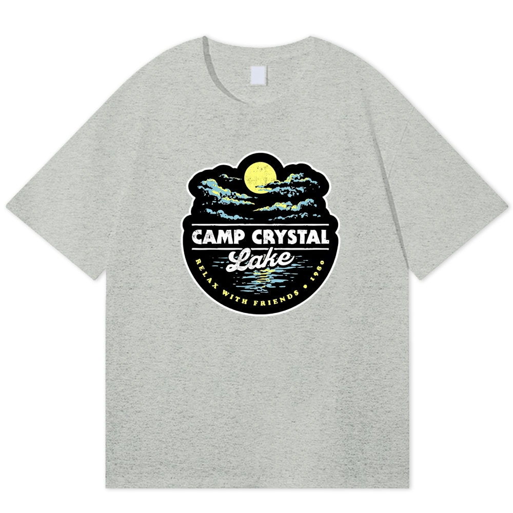 Vintage Camping Lake Camp Cotton T-shirt