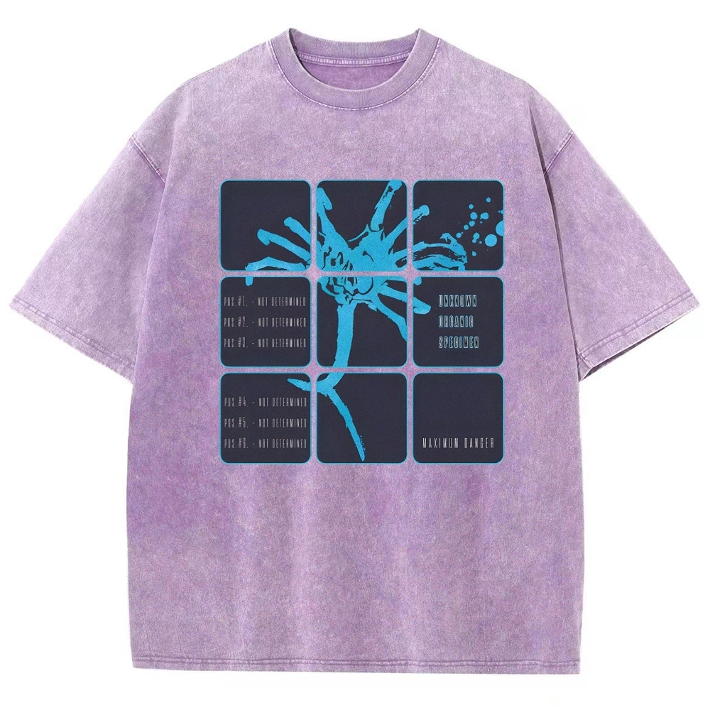 Maximum Danger Blue Handprint Washed T-Shirt