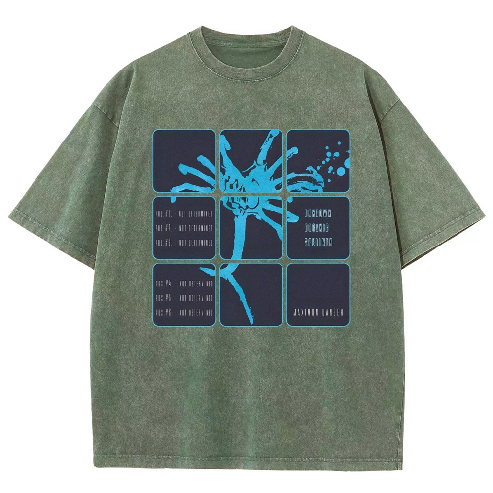 Maximum Danger Blue Handprint Washed T-Shirt