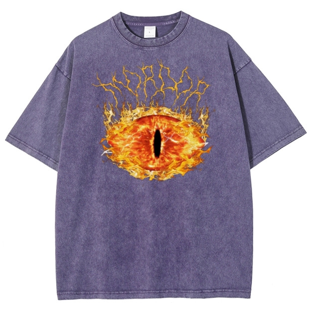 Eye of Sauron Fiery Washed T-Shirt