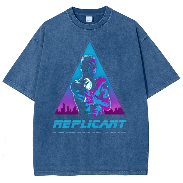 Replicant Tears in Rain Retro Washed T-Shirt