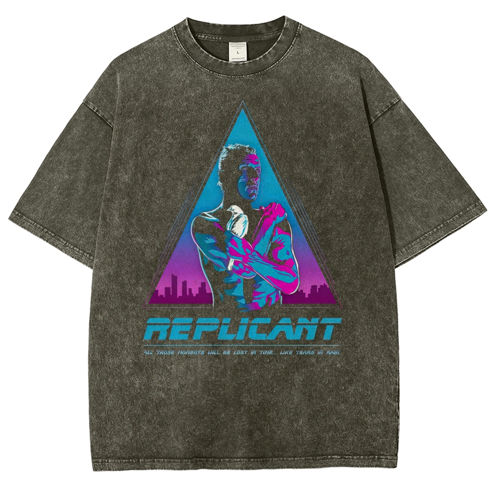 Replicant Tears in Rain Retro Washed T-Shirt