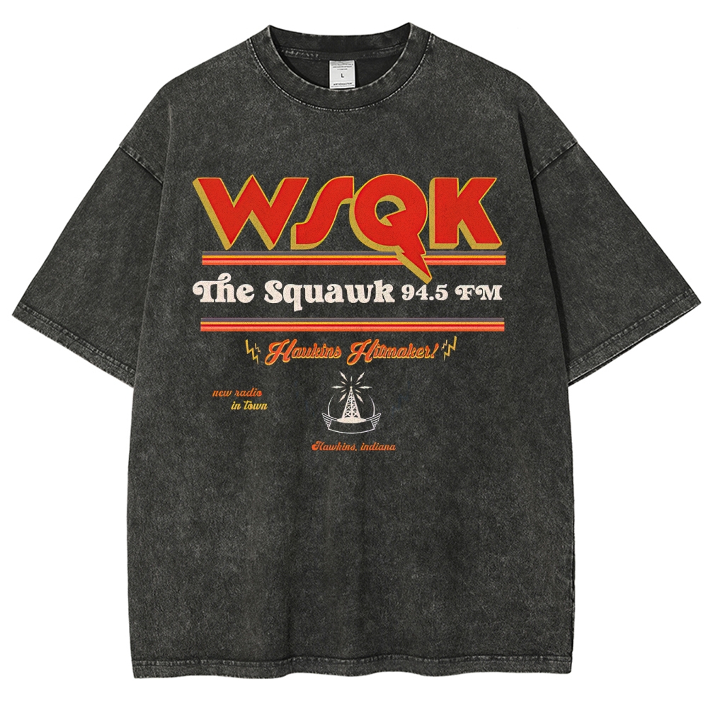 WSQK The Squawk 94.5 FM Washed T-Shirt