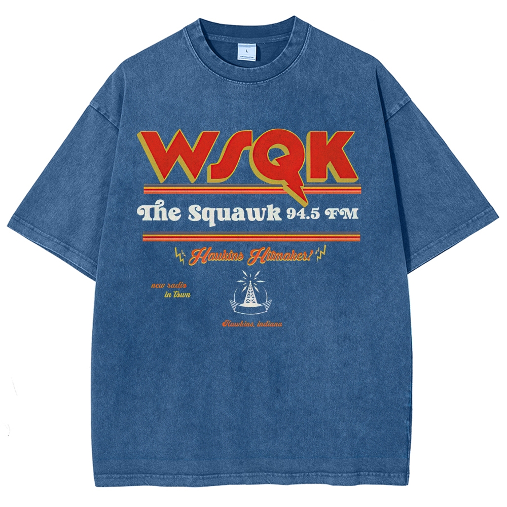WSQK The Squawk 94.5 FM Washed T-Shirt
